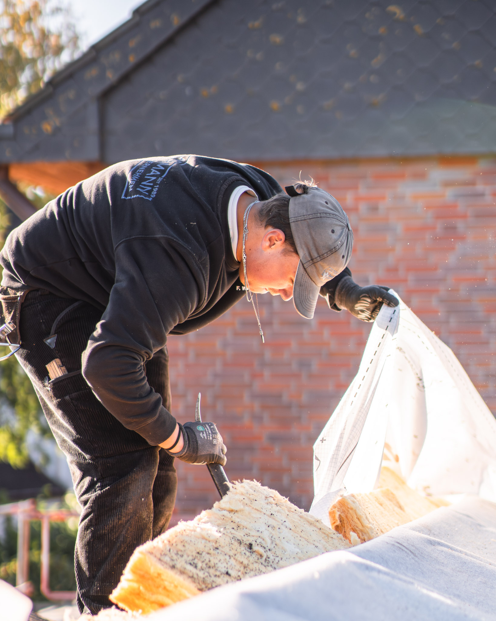Zimmerei Timmermann - Dacharbeiten auf der Baustelle
